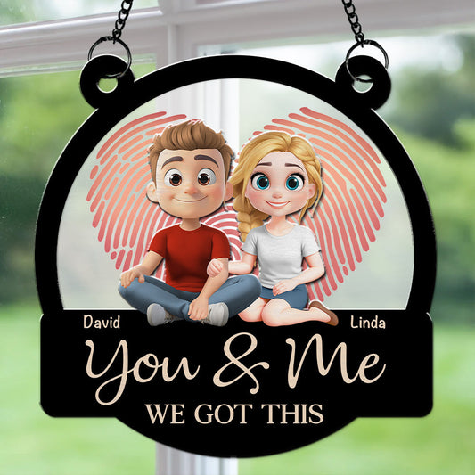 Annoying Each Other For Many Years - Personalized Custom Suncatcher