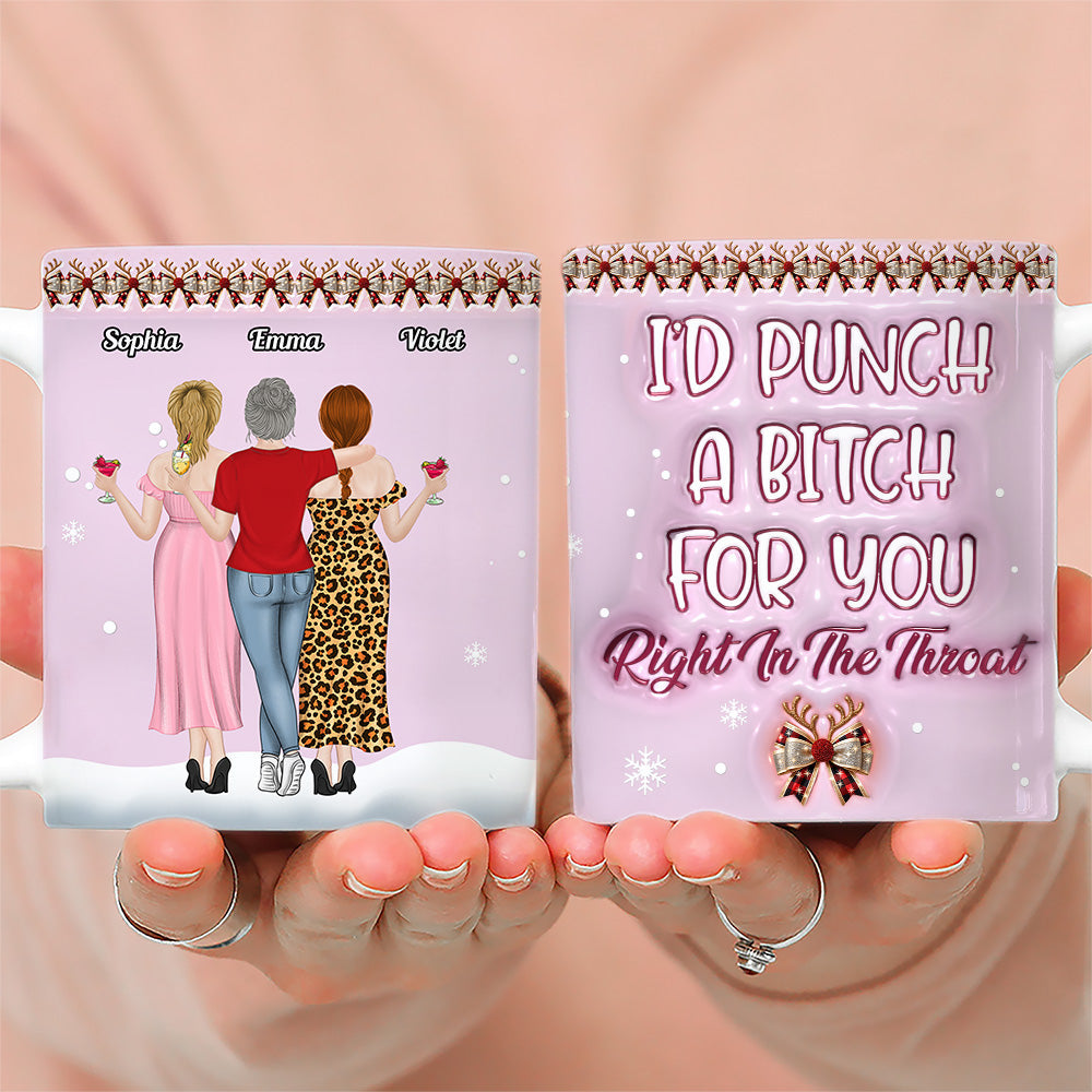 I Will Protect You - Personalized Custom 3D Inflated Effect Coffee Mug