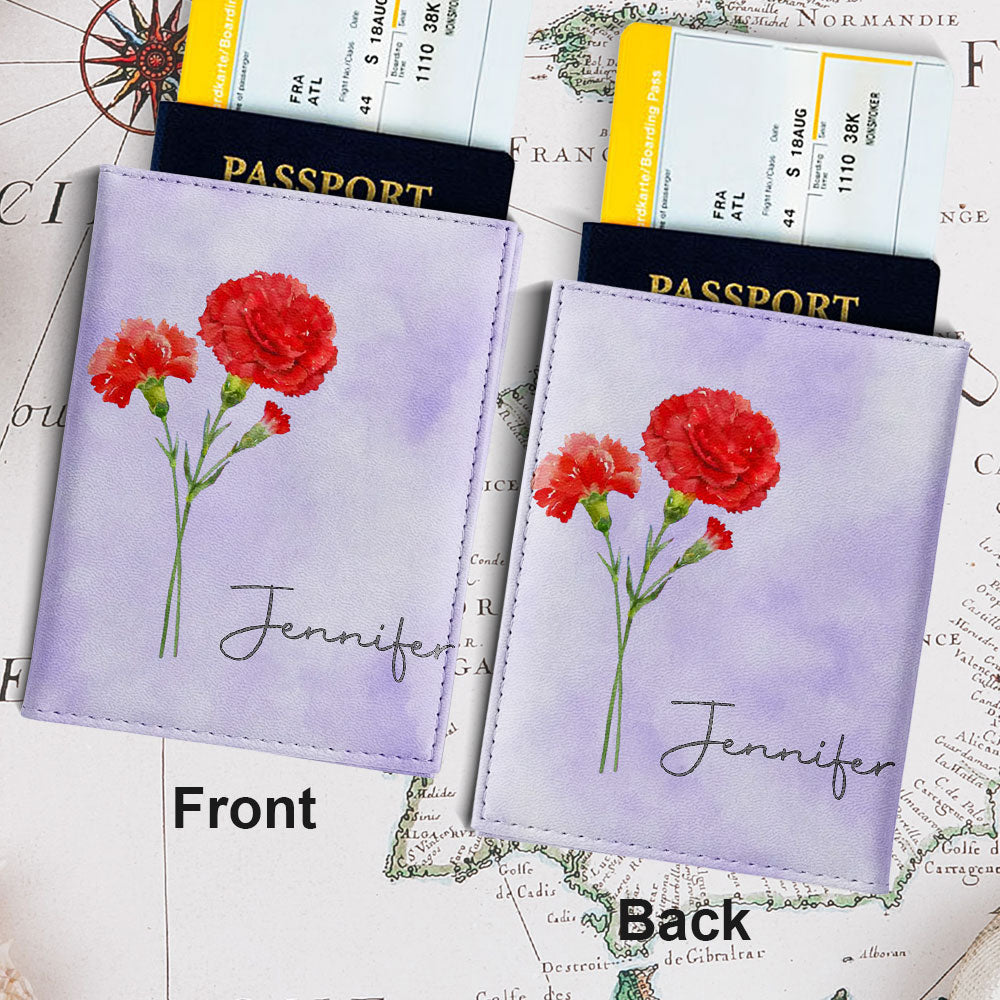 May You Blossom Like A Flower - Personalized Custom Passport Cover