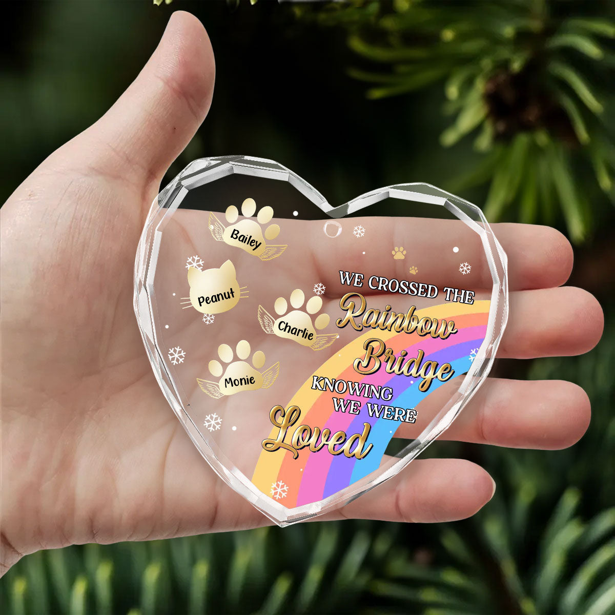 I Was Loved - Personalized Custom Glass Ornament