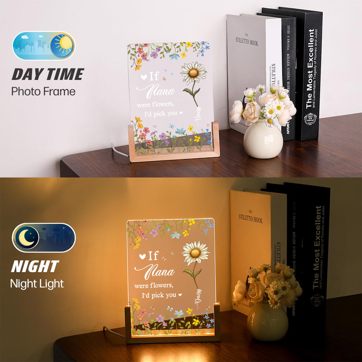 I Would Pick You - Personalized Custom Plaque With Walnut Base