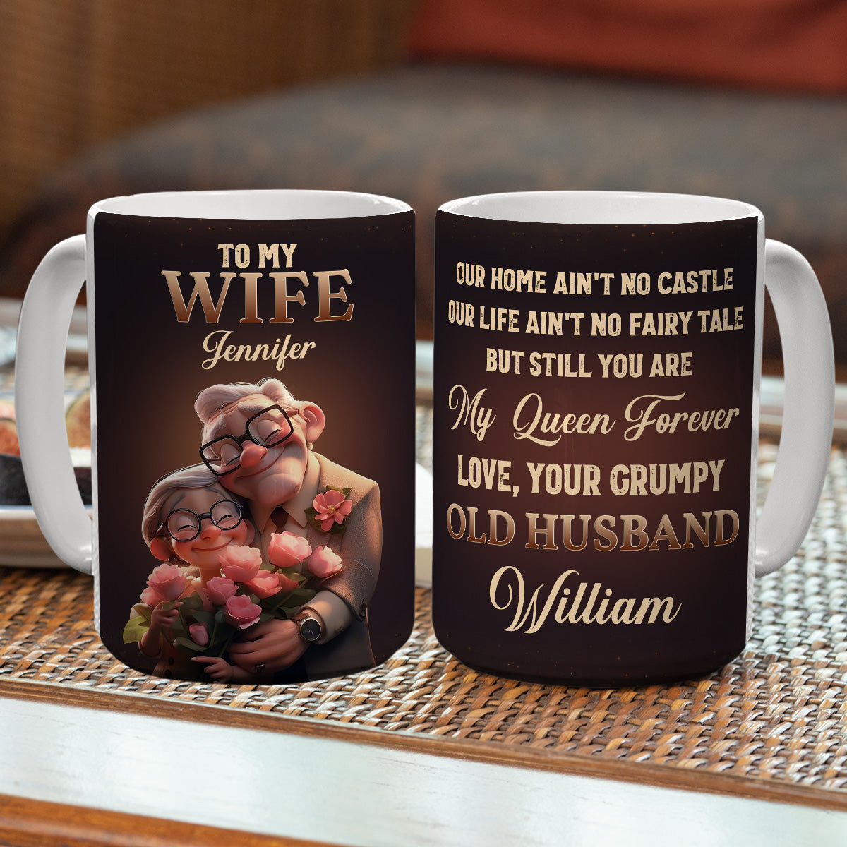 You Are My Queen Forever - Personalized Custom Coffee Mug