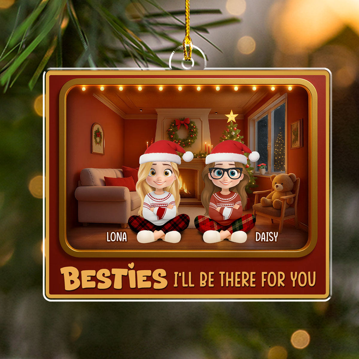 All The Jingle Ladies - Personalized Custom Acrylic Ornament