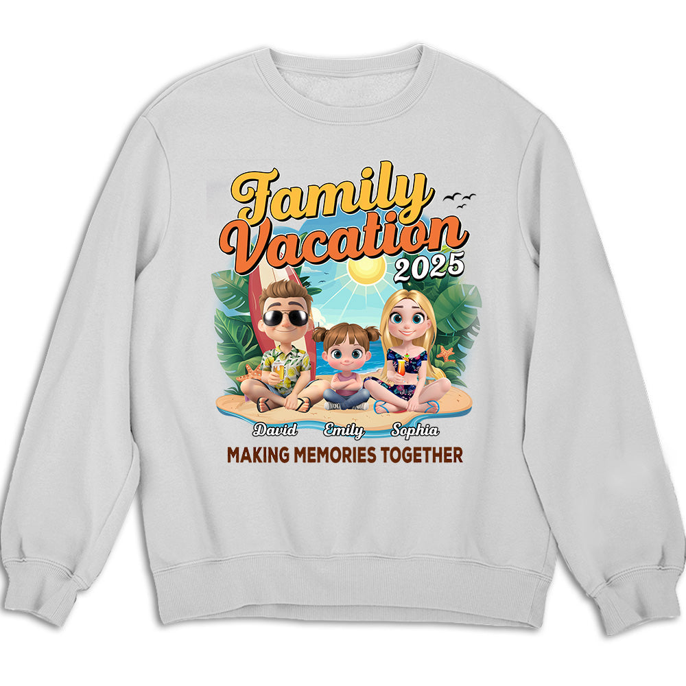 Family Vacation Making Memories Together - Personalized Custom Shirt