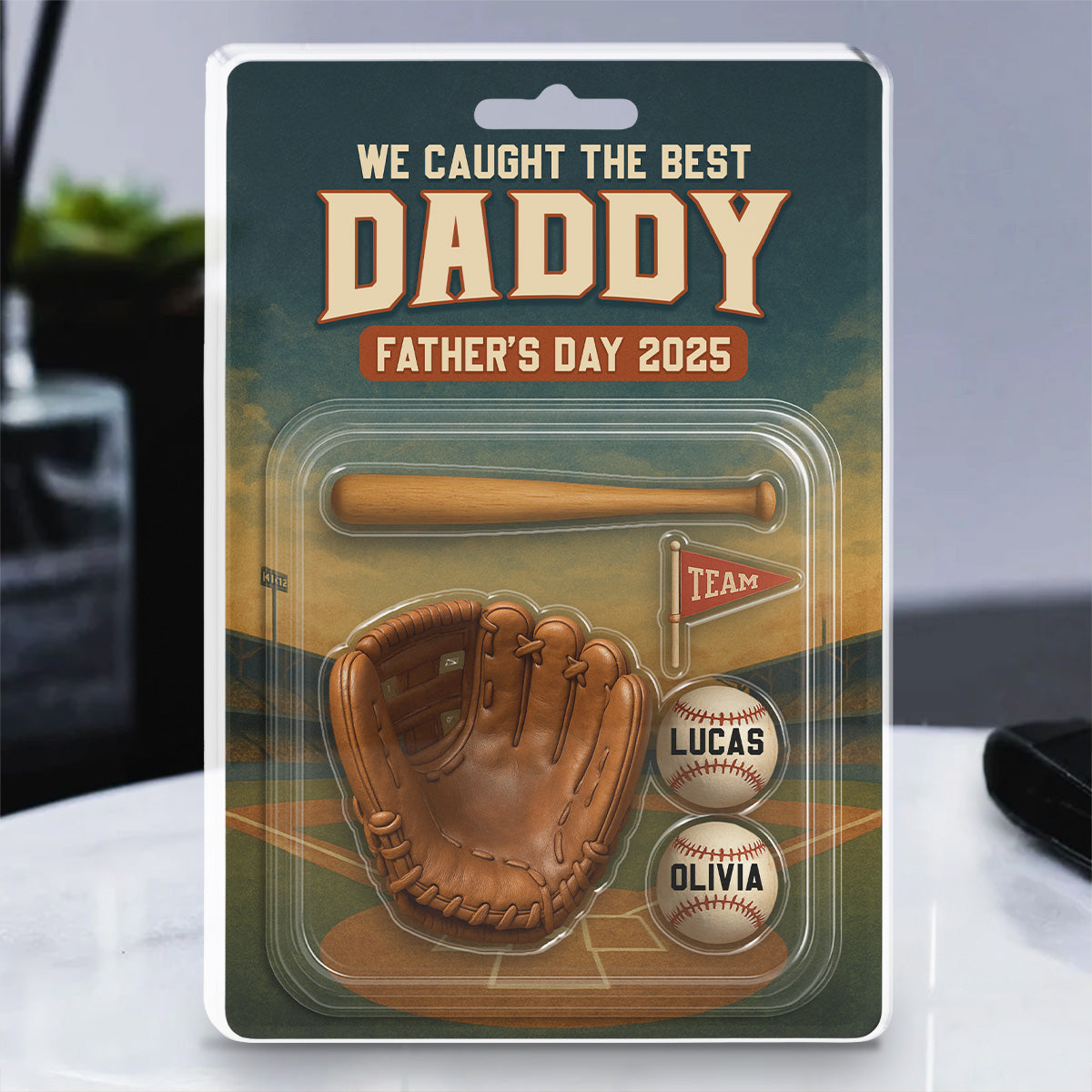 Baseball Daddy - Personalized Custom Acrylic Plaque