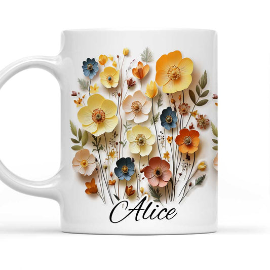 Flower Girl - Personalized Custom Coffee Mug