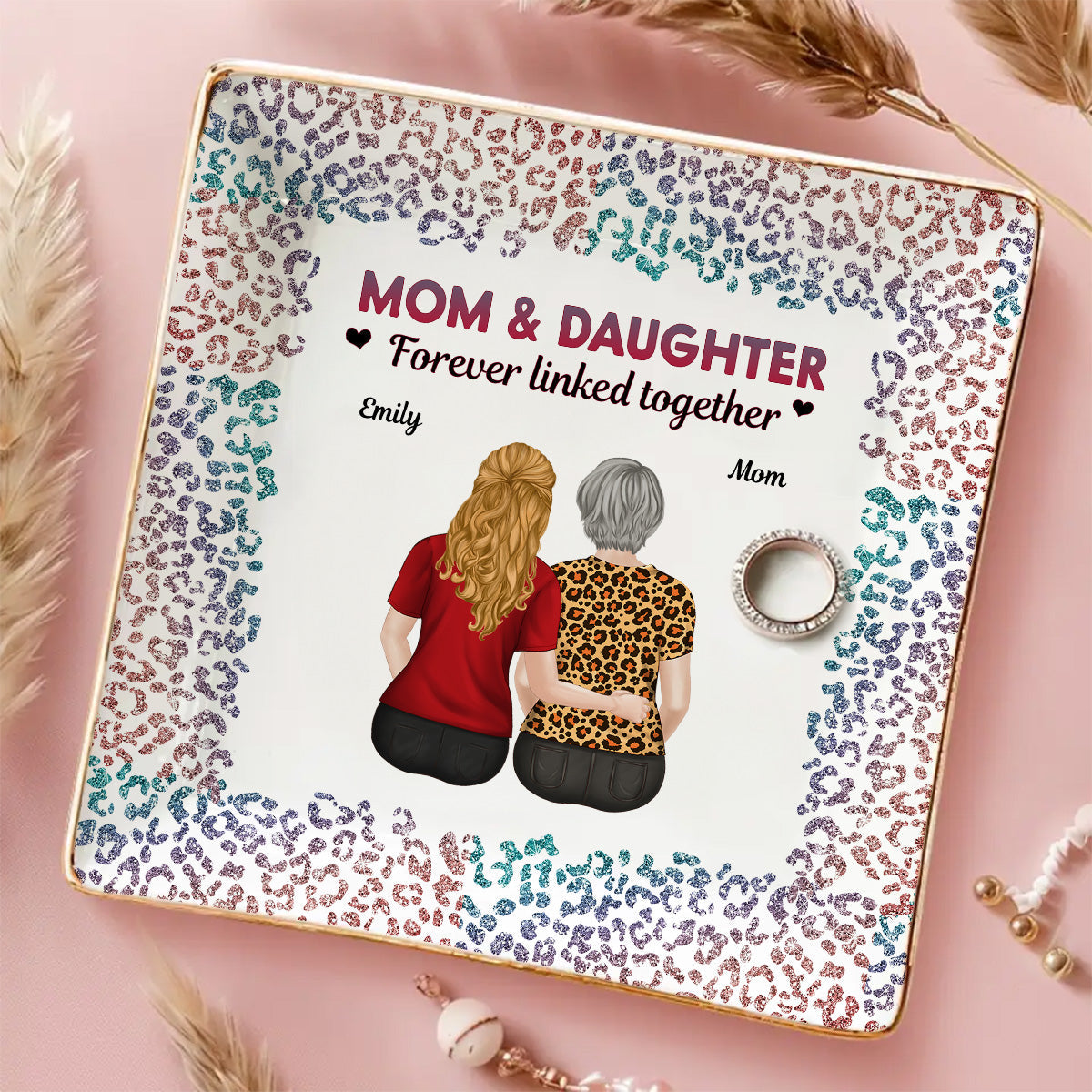 From Mom To Badass Daughter - Personalized Custom Jewelry Dish