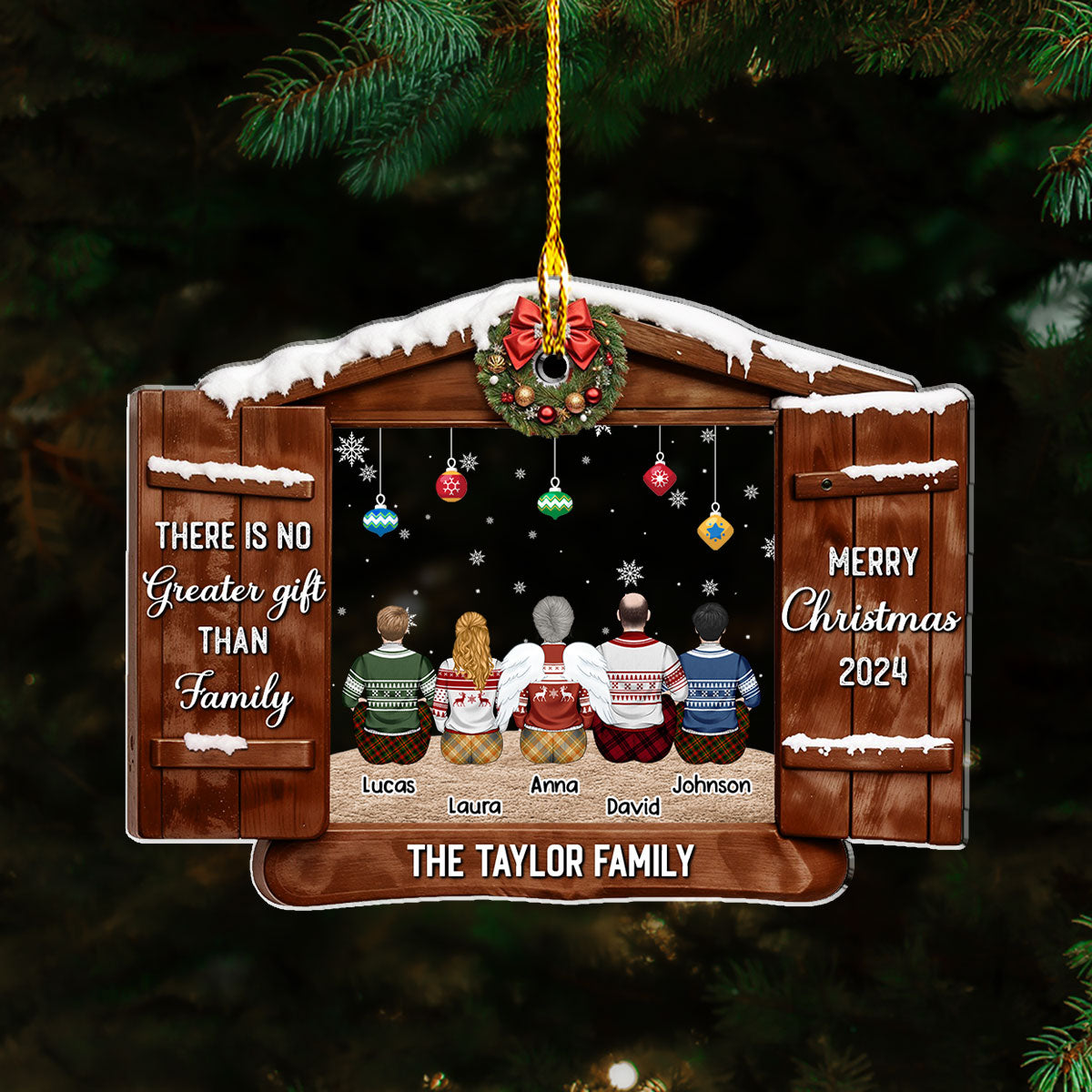 There Is No Greater Gift - Personalized Custom Acrylic Ornament