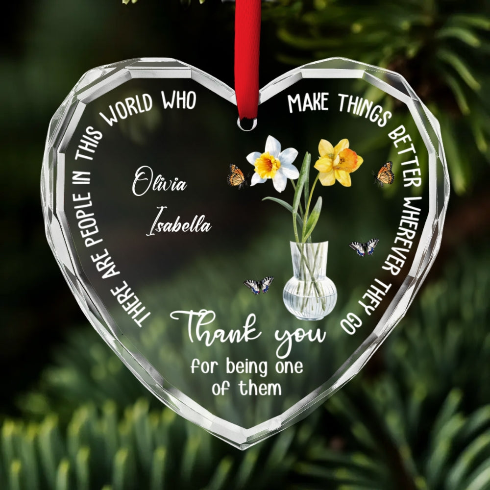 Thank You My Coworker - Personalized Custom Glass Ornament