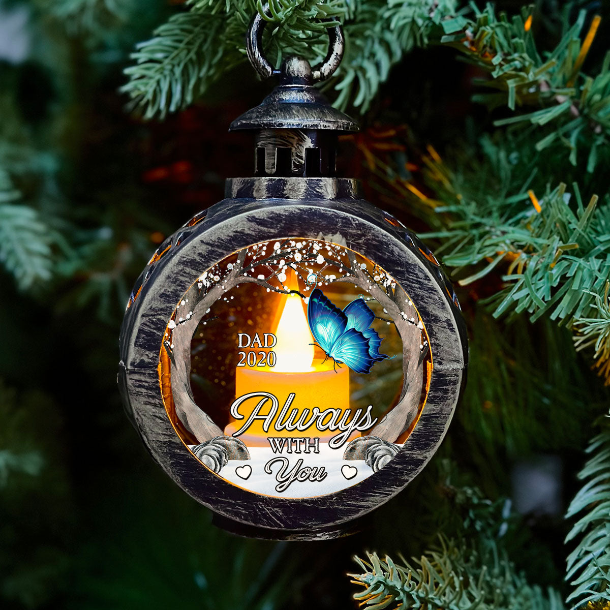 Beside You Forever - Personalized Custom Christmas Lantern