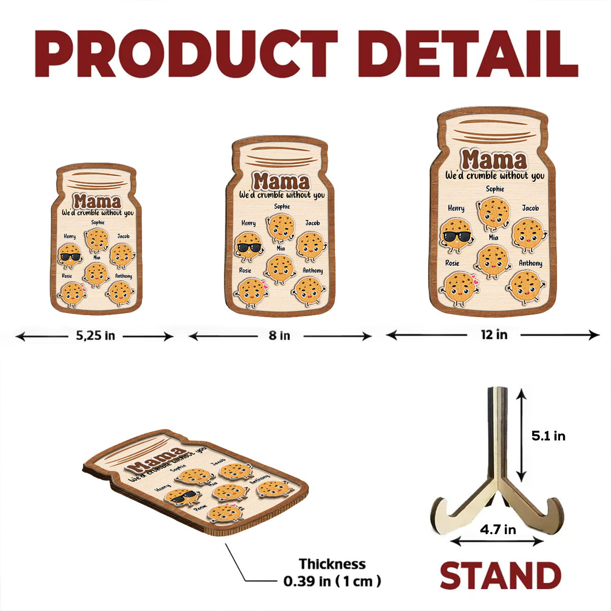 Grandma Cookies - Personalized Custom Wooden Plaque