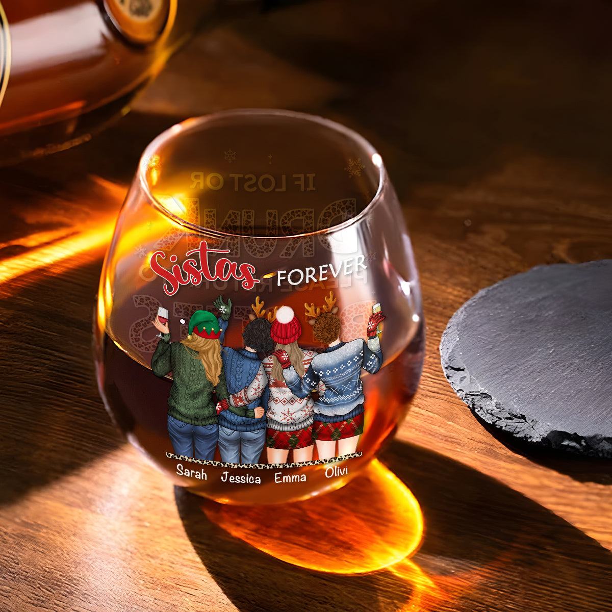 Bestie Drunk - Personalized Custom Wine Glass