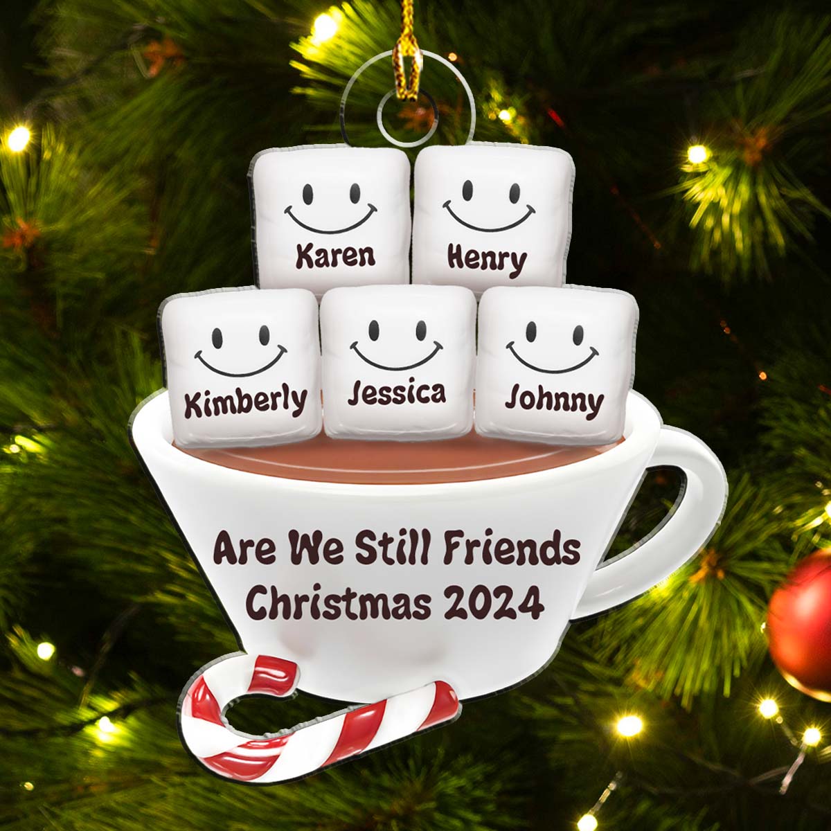 Are We Still Friends Hot CoCoa - Personalized Custom Acrylic Ornament