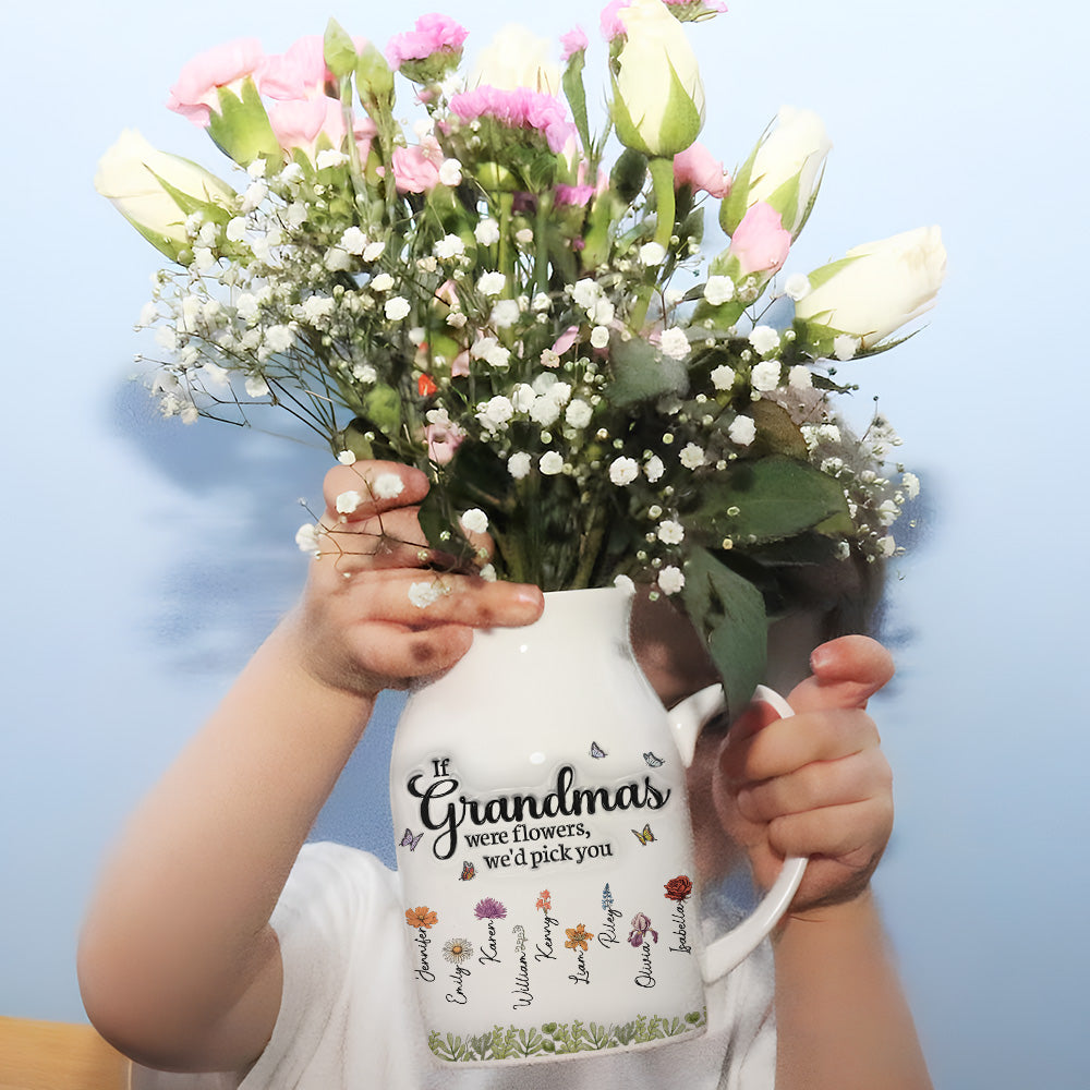 We Would Pick You - Personalized Custom 3D Inflated Effect Flower Vase