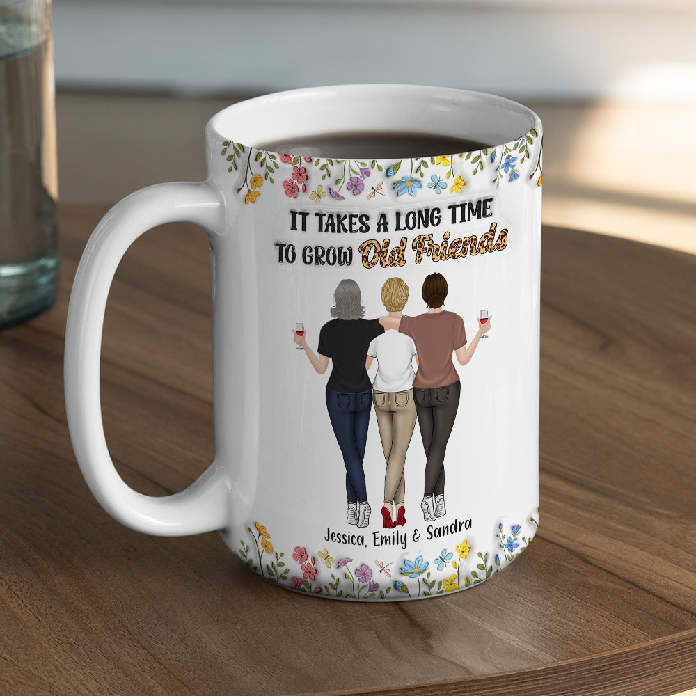 It Takes Us A Long Time - Personalized Custom 3D Inflated Effect Coffee Mug