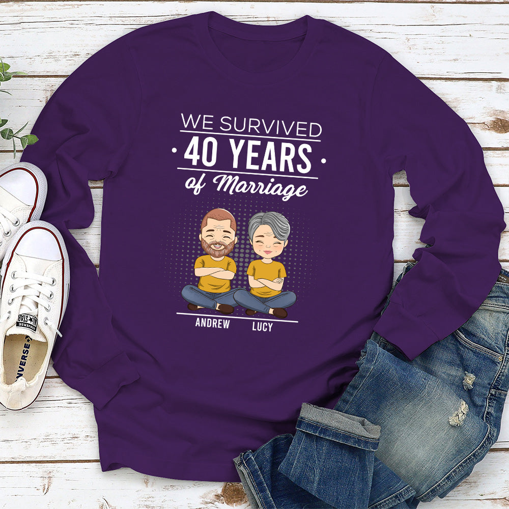 We Survived - Personalized Custom Long Sleeve T-shirt