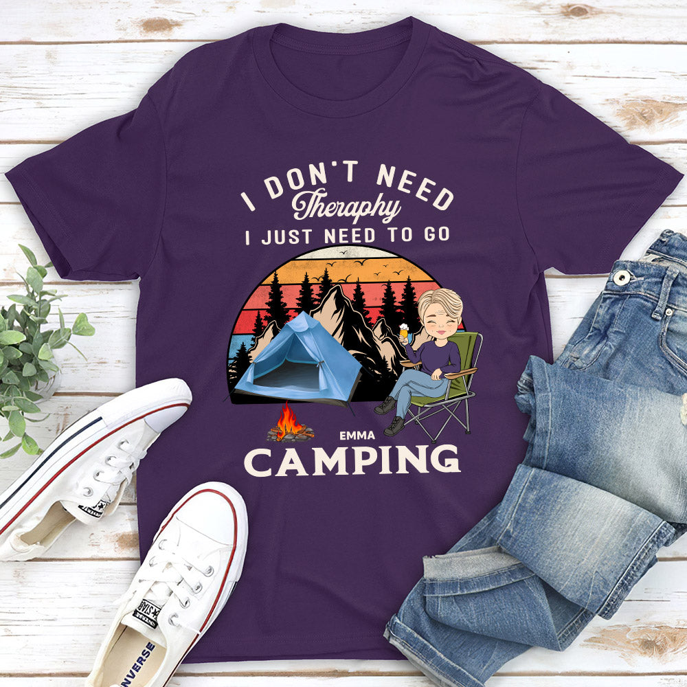 Therapy Camping 2 - Personalized Custom Unisex T-shirt