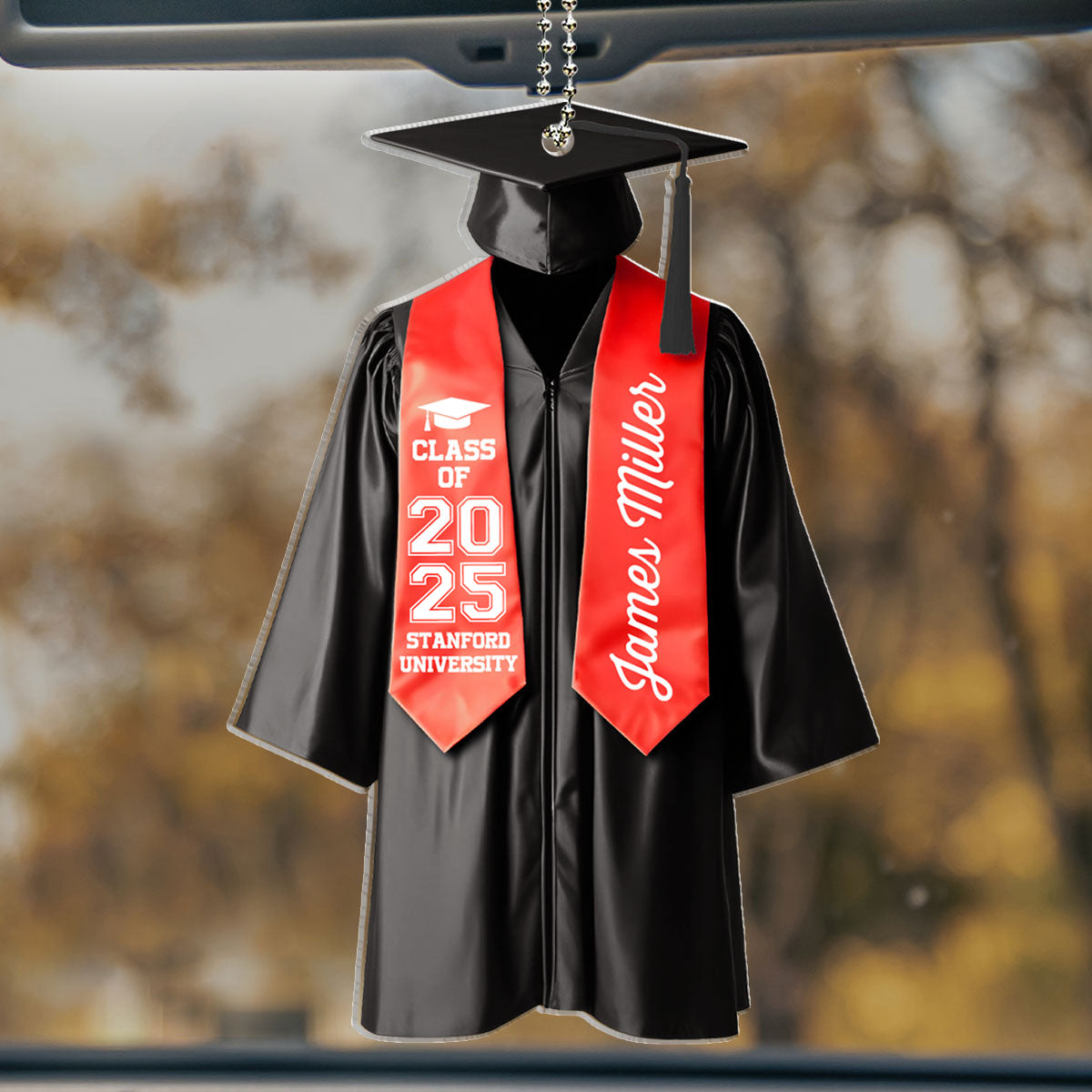 Happy Graduation - Personalized Custom Car Ornament