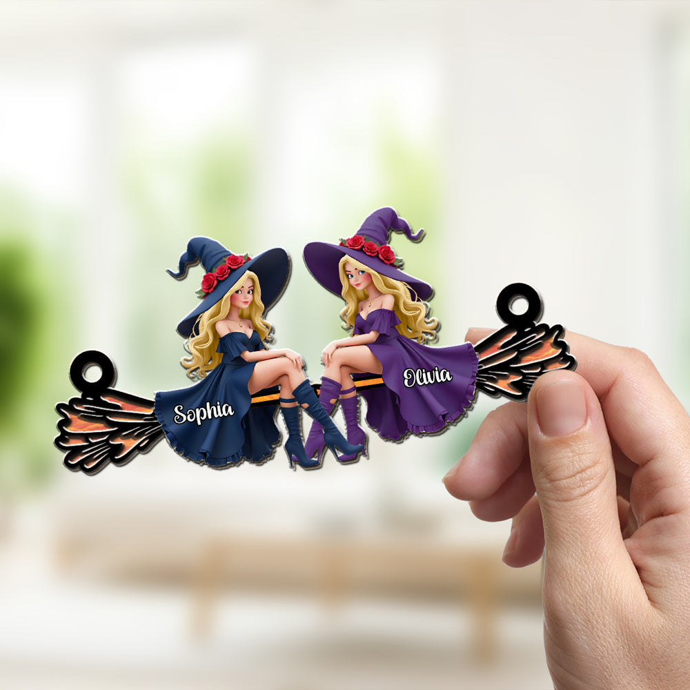 Magical Witchy Bestie - Personalized Custom Suncatcher