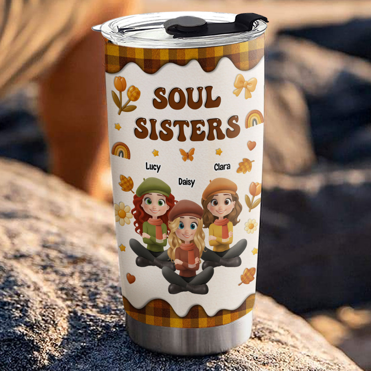 Bestie Forever Autumn - Personalized Custom Tumbler