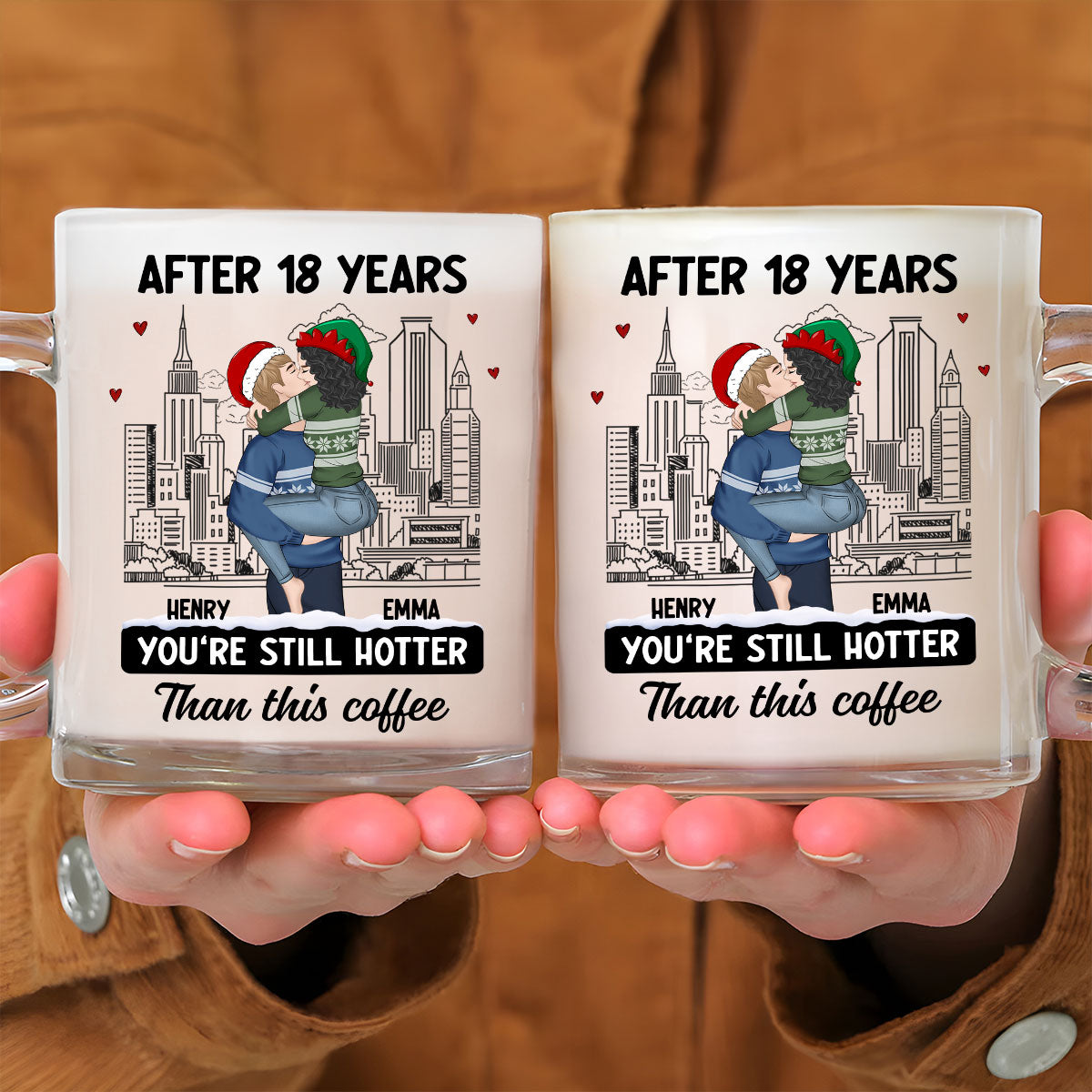 You Are Hotter Than Coffee - Personalized Custom Glass Mug