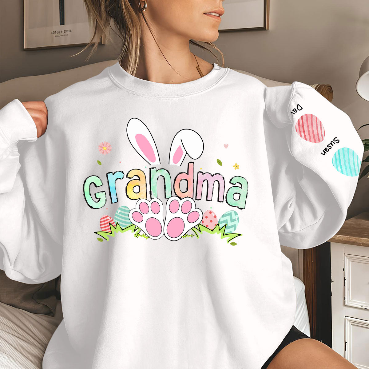Easter Rabbit - Personalized Custom Sweatshirt