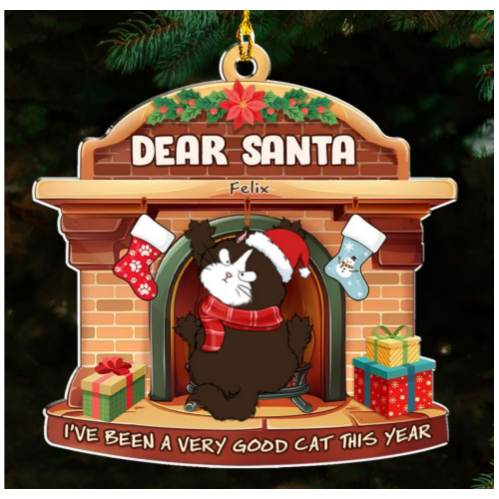 Dear Santa - Personalized Custom Acrylic Ornament