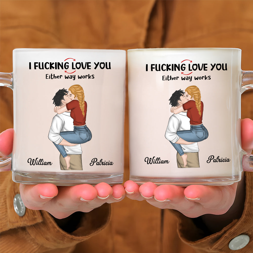 Freaking Love You - Personalized Custom Glass Mug