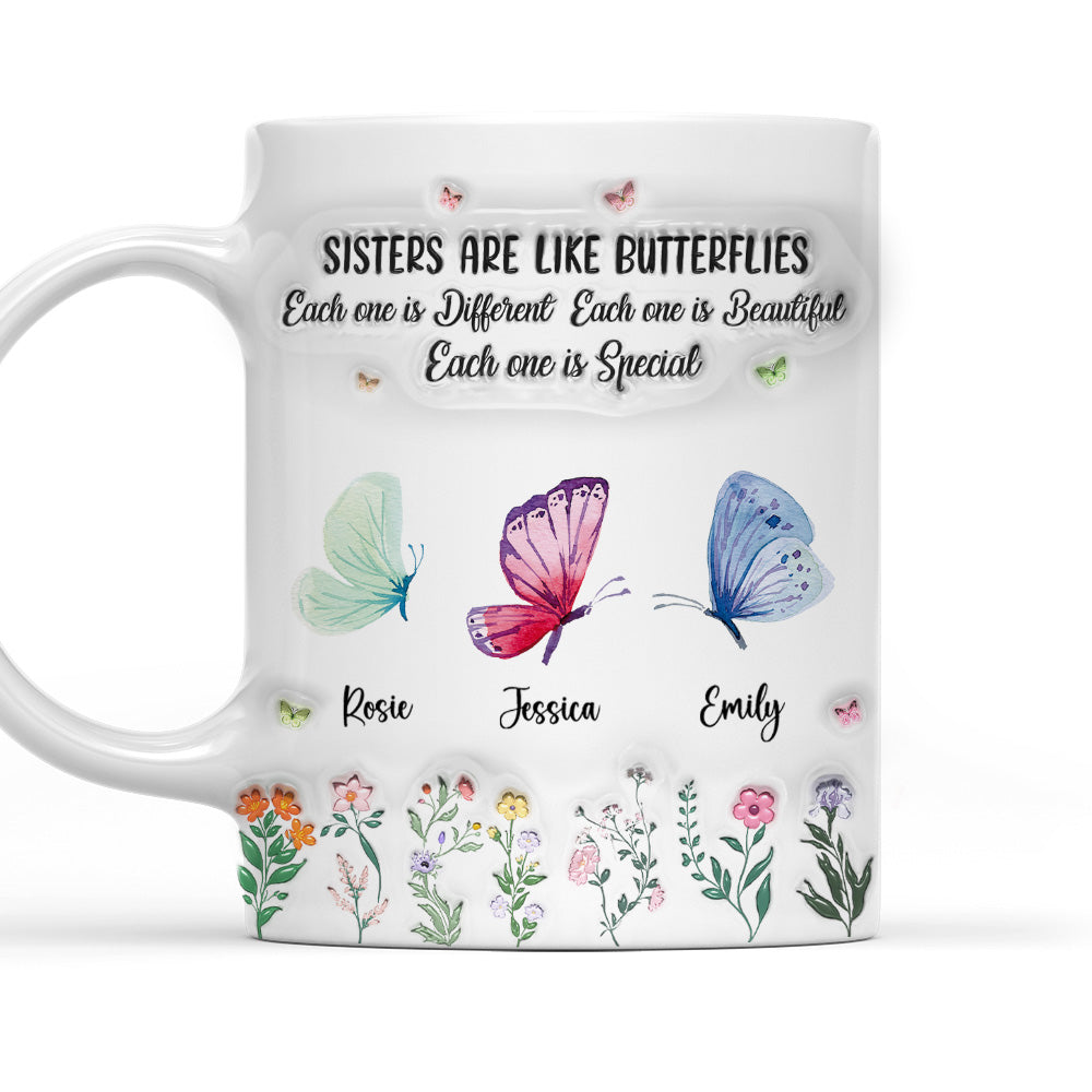 Sister Are The Gardeners Of Our Souls - Personalized Custom 3D Inflated Effect Mug