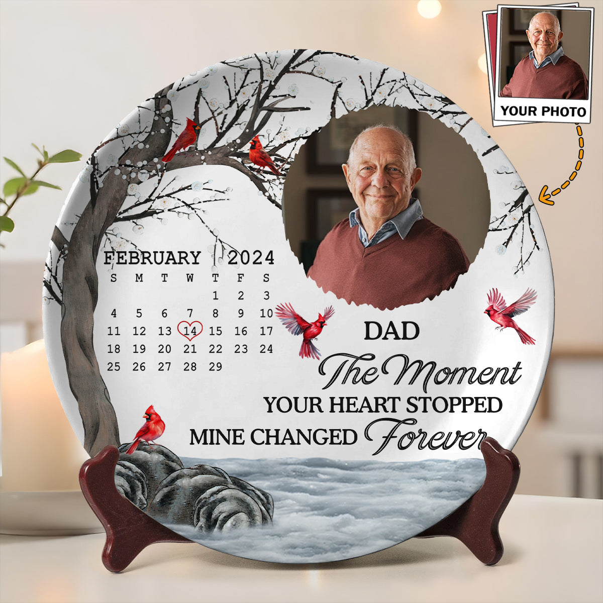 My Heart Changed Forever - Personalized Custom Plate