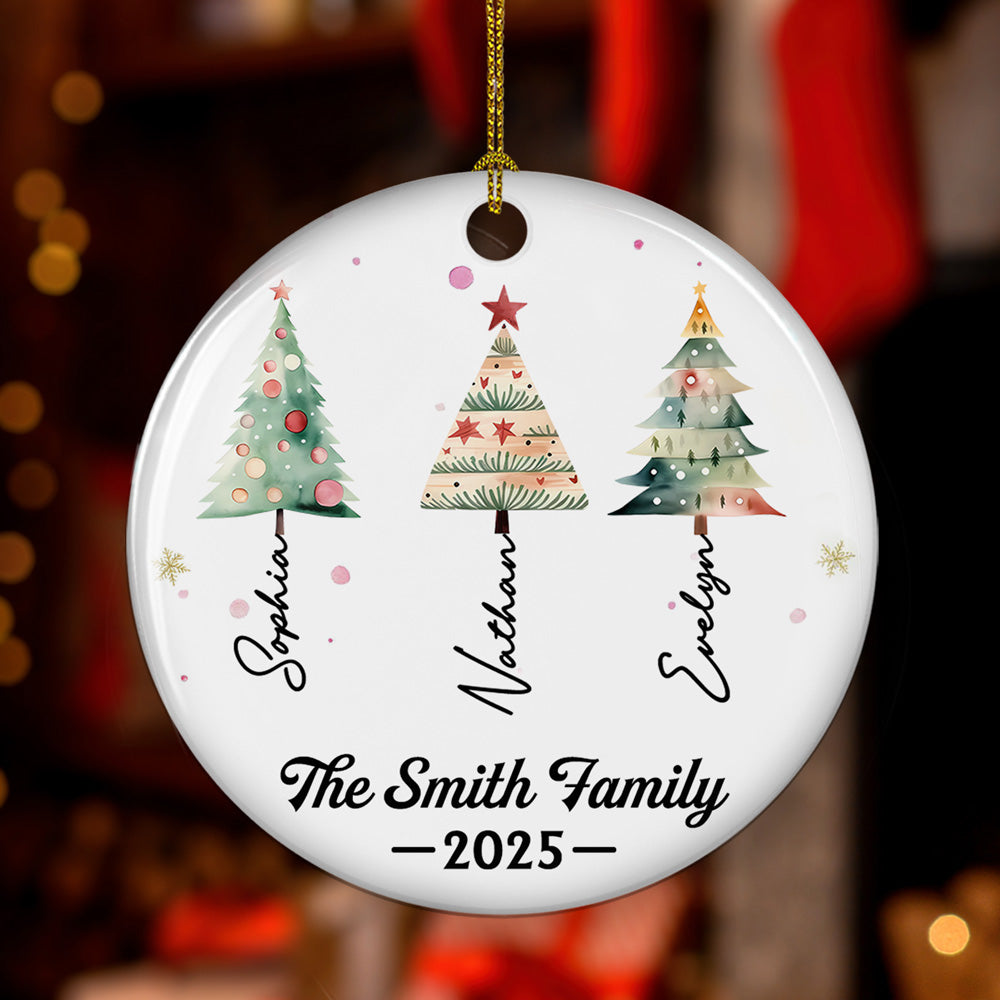 Family Themes - Personalized Custom Ceramic Ornament