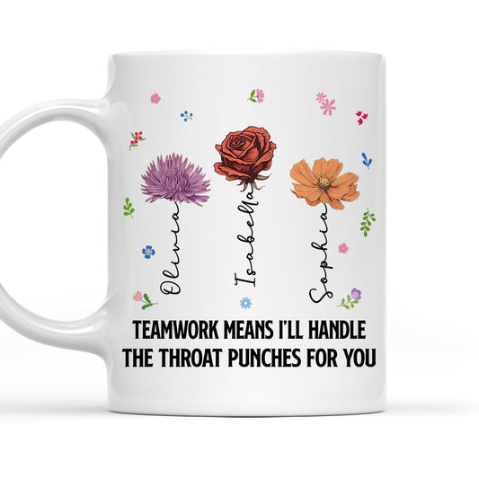 Throwing A Punch - Personalized Custom Coffee Mug