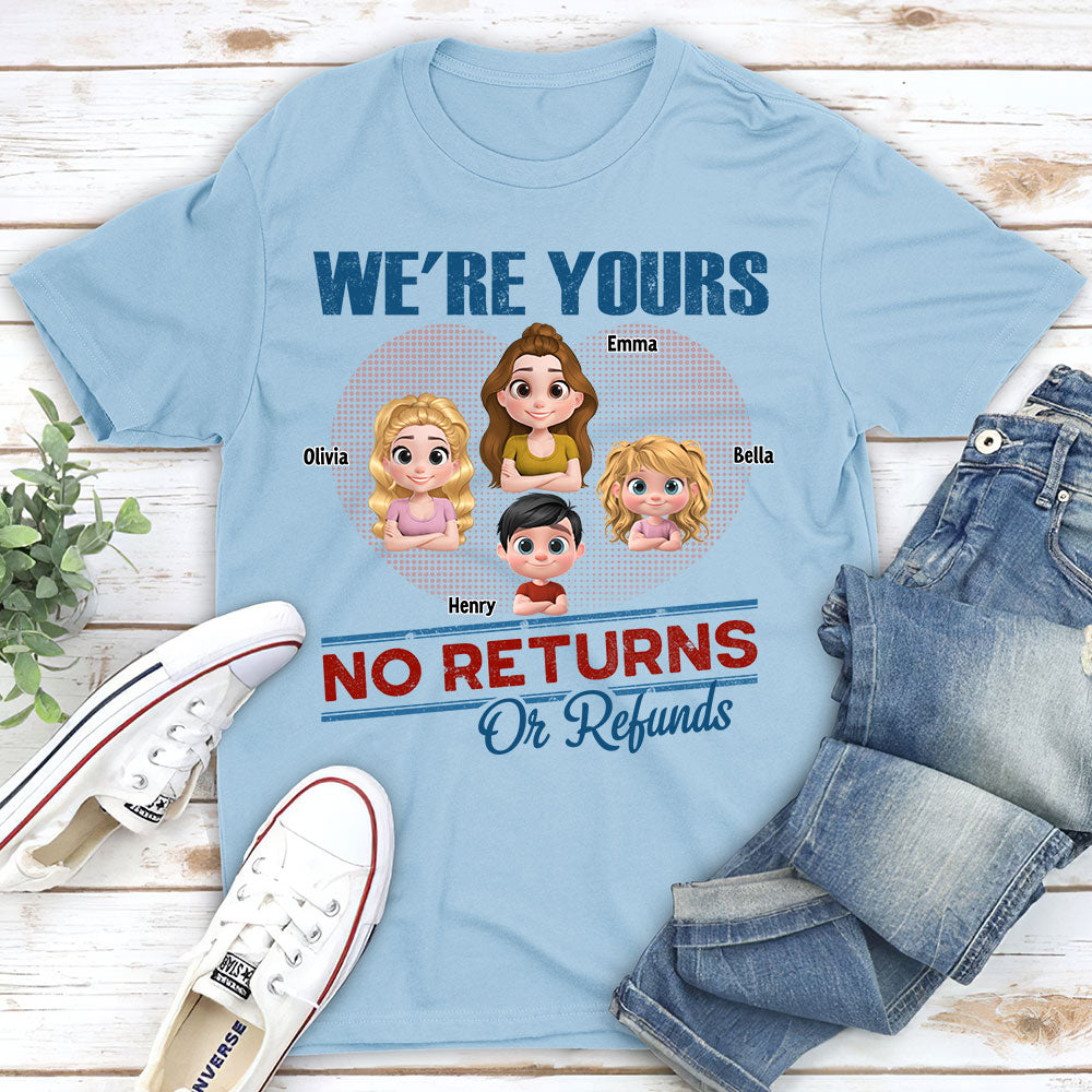 No Returns Or Refunds Kids- Personalized Custom Shirt