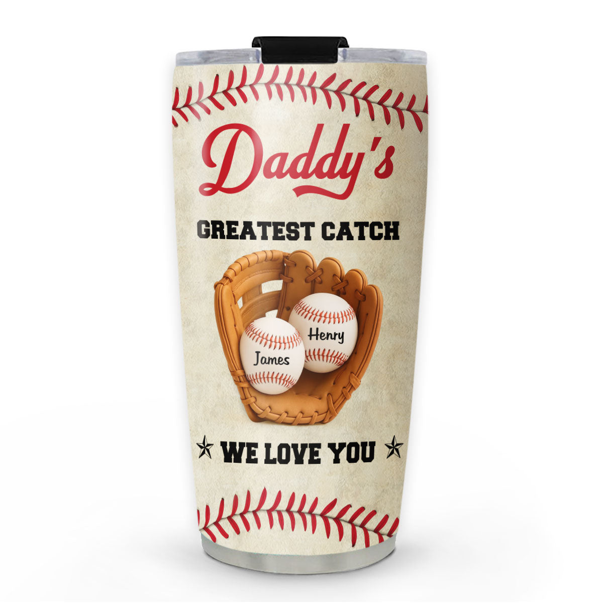 Best Baseball Dad - Personalized Custom Tumbler