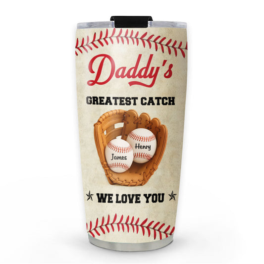 Best Baseball Dad - Personalized Custom Tumbler