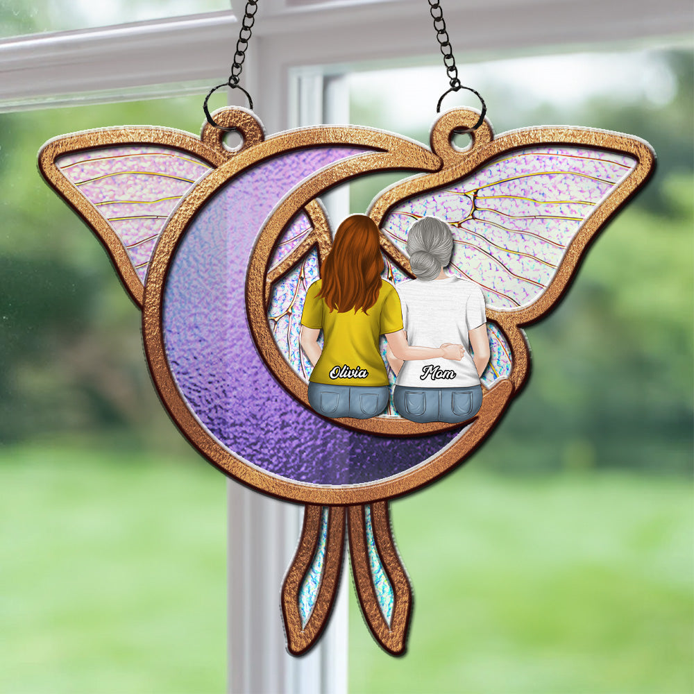 Mother And Daughters Forever - Personalized Custom Suncatcher