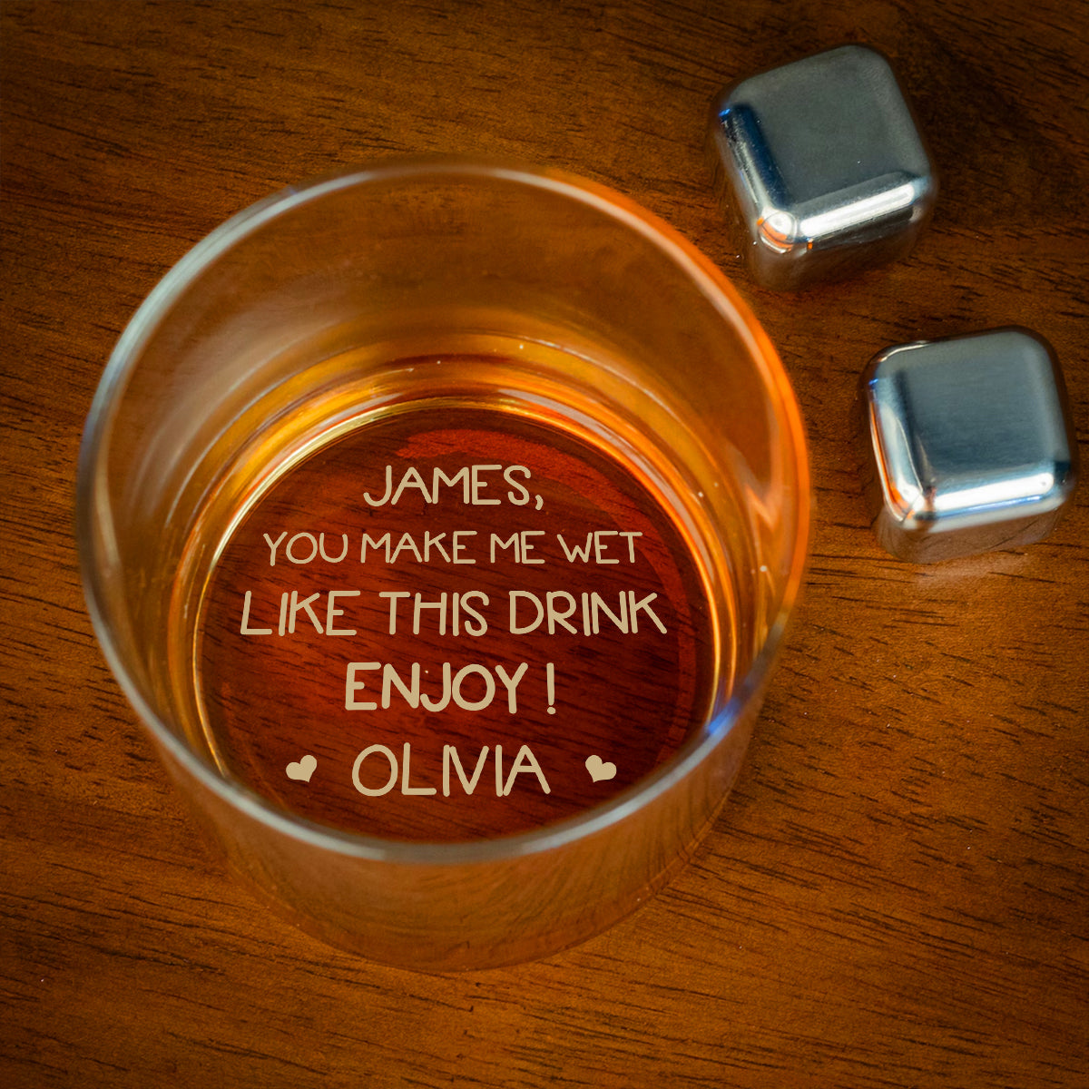 Enjoy Me - Personalized Custom Engraved Whiskey Glass