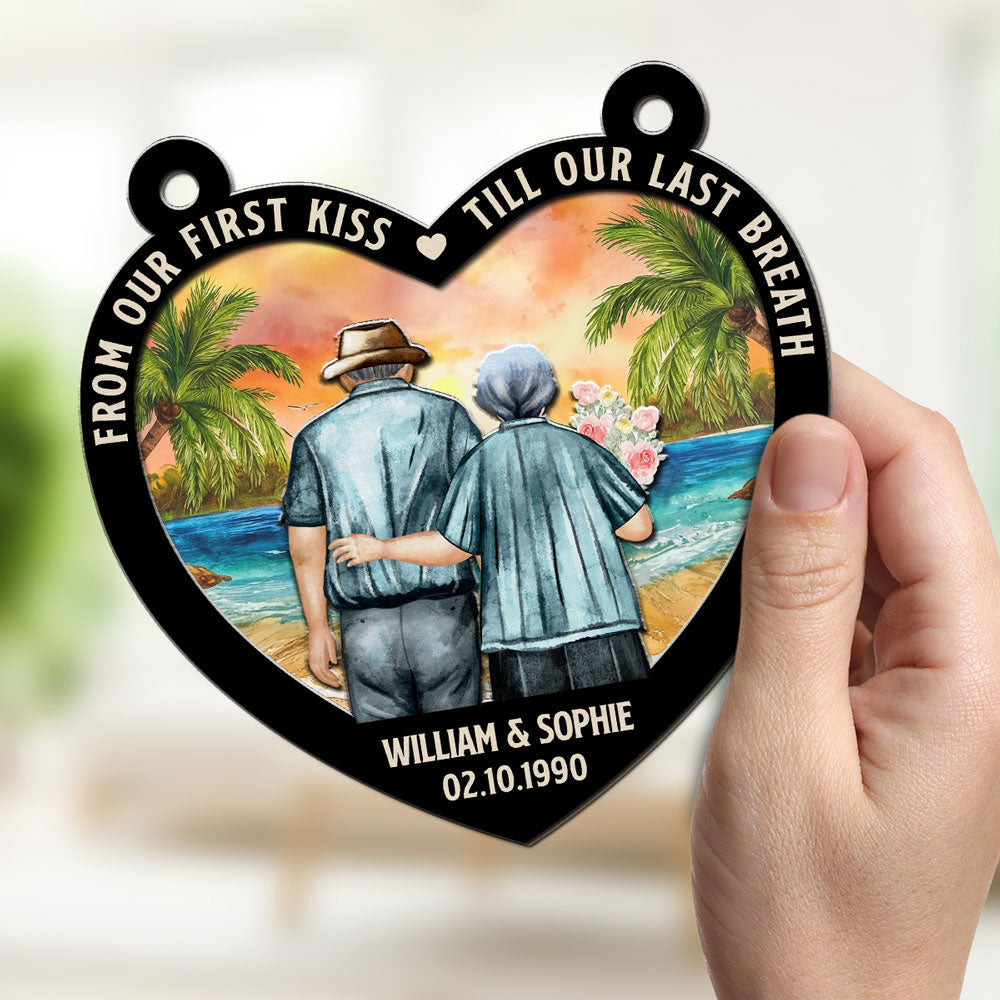 From Our First Kiss - Personalized Custom Suncatcher