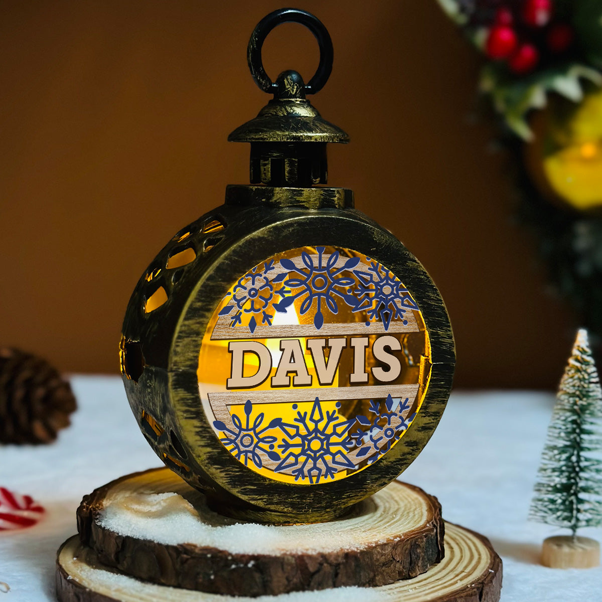 Christmas Is Coming - Personalized Custom Christmas Lantern