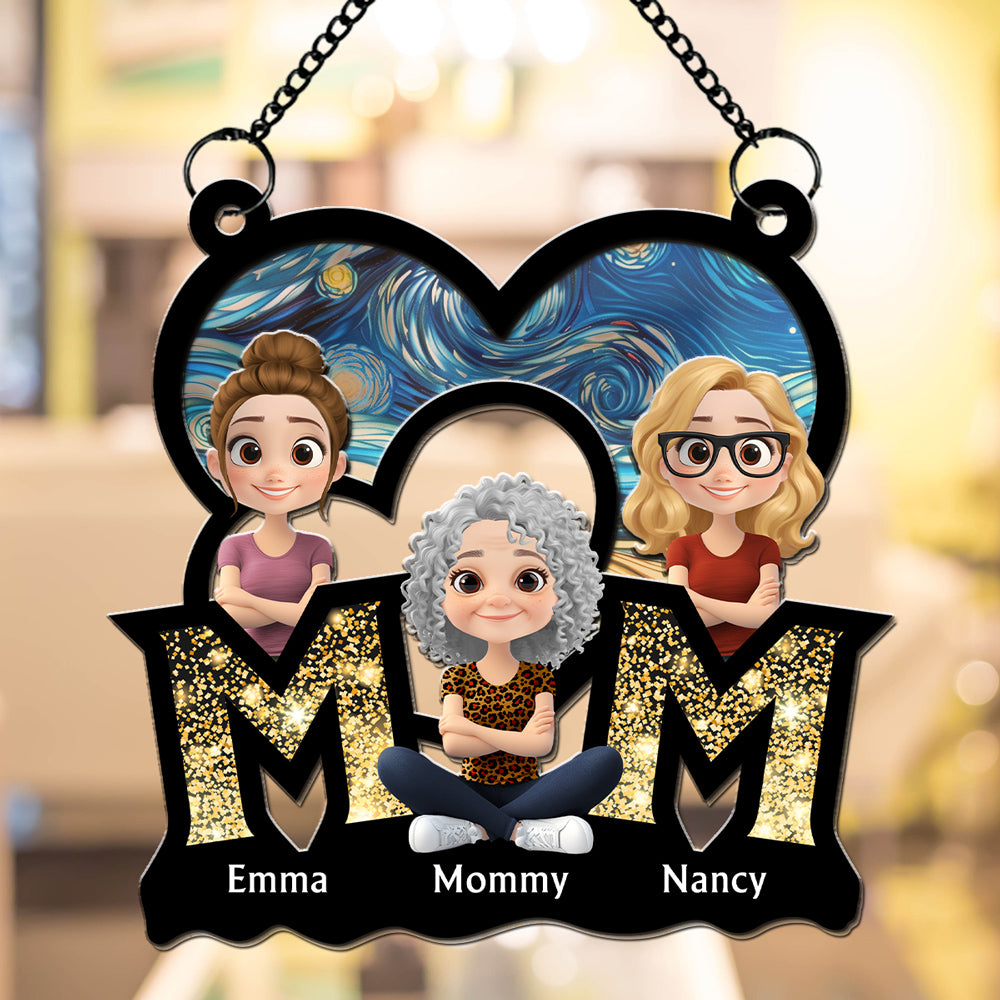I Love You Mommy - Personalized Custom Suncatcher