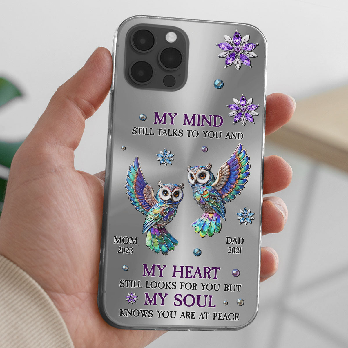 Owl My Mind My Heart My Soul - Personalized Custom Phone Case