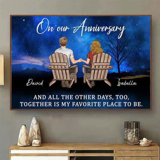 Loving You Feels Like Home - Personalized Custom Poster