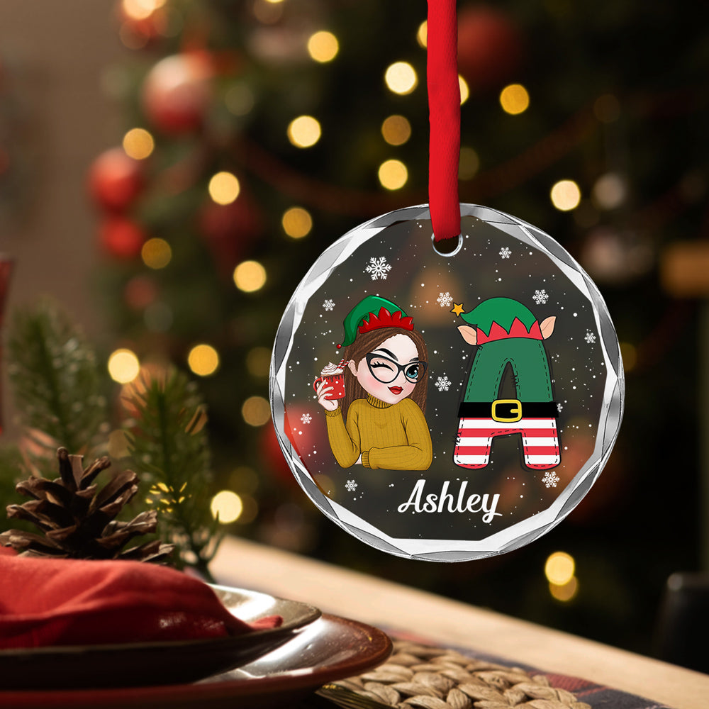 A True Friend Is For Ever A Friend - Personalized Custom Glass Ornament