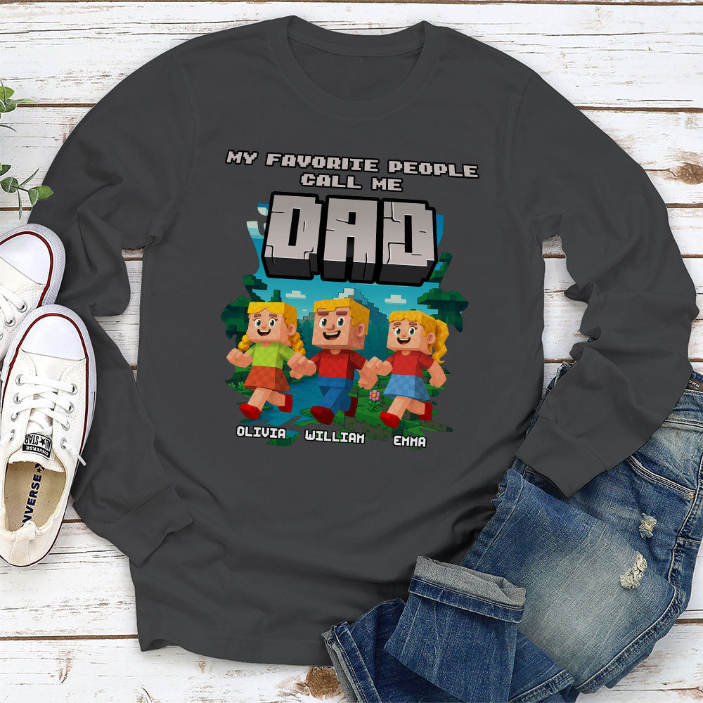 Papa Favorite People - Personalized Custom Shirt