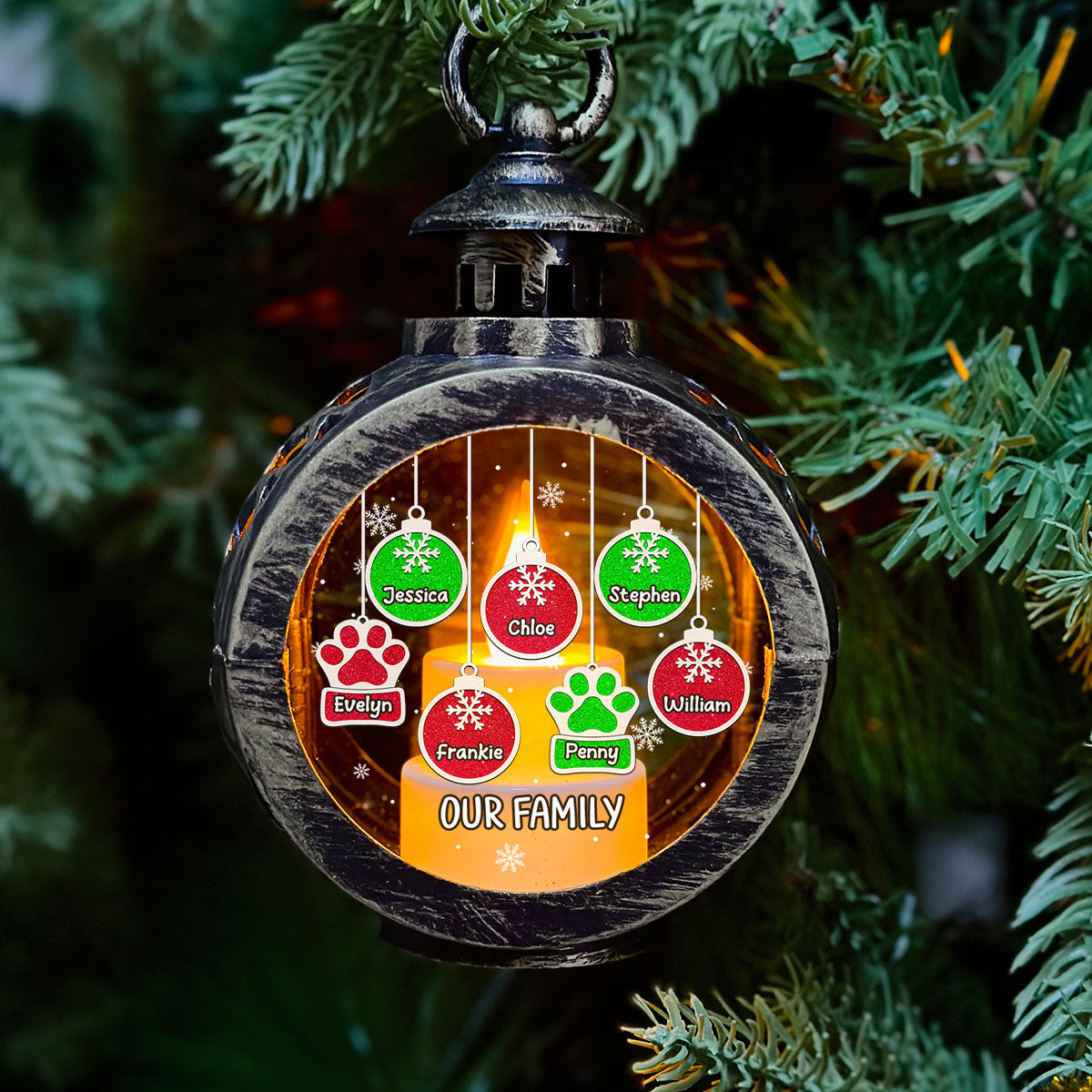 Cozy Christmas - Personalized Custom Christmas Lantern