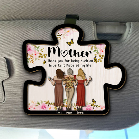 Important Piece - Personalized Custom Car Visor Clip