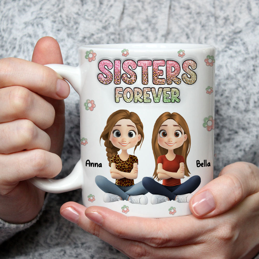 Always My Bestfriend Cartoonize - Personalized Custom 3D Inflated Effect Mug