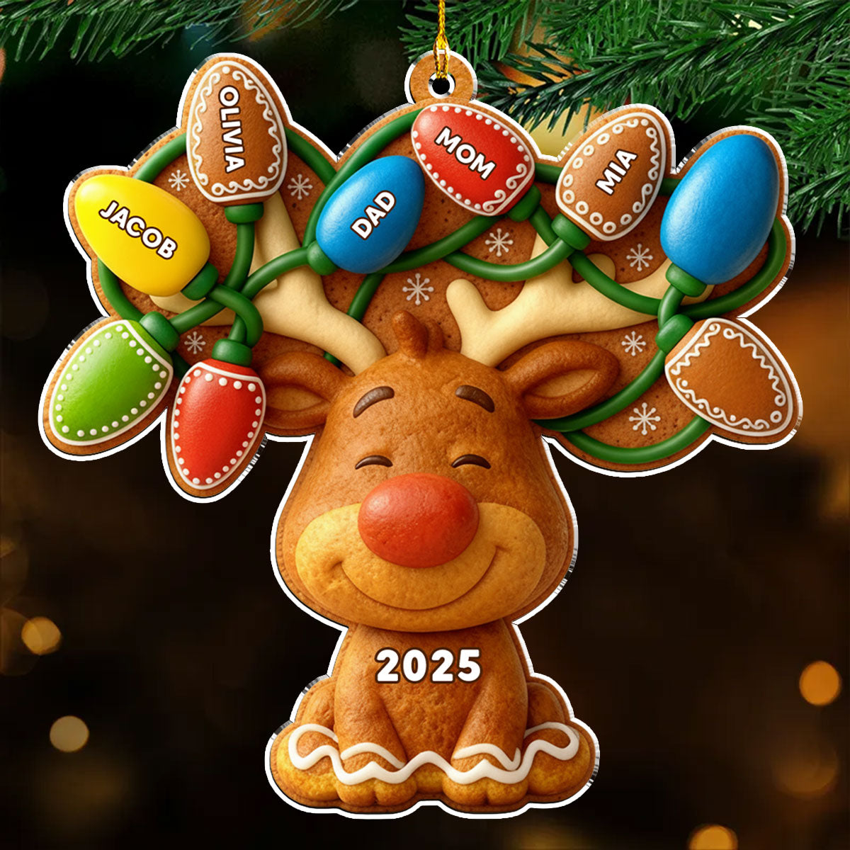 Our Reindeer Crew - Personalized Custom Acrylic Ornament
