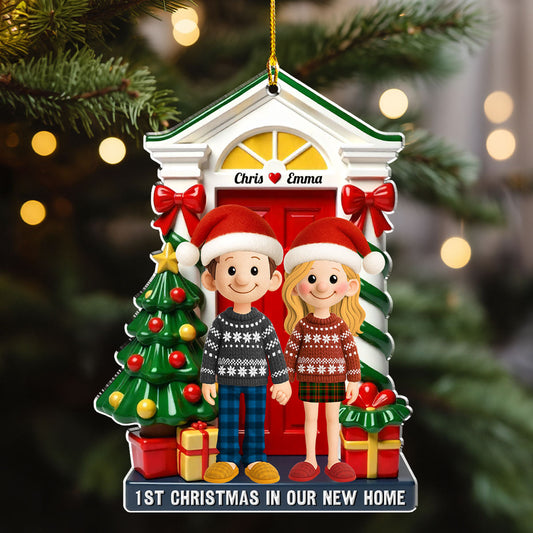1st Christmas In Our New Home - Personalized Custom 3D Effect Acrylic Ornament