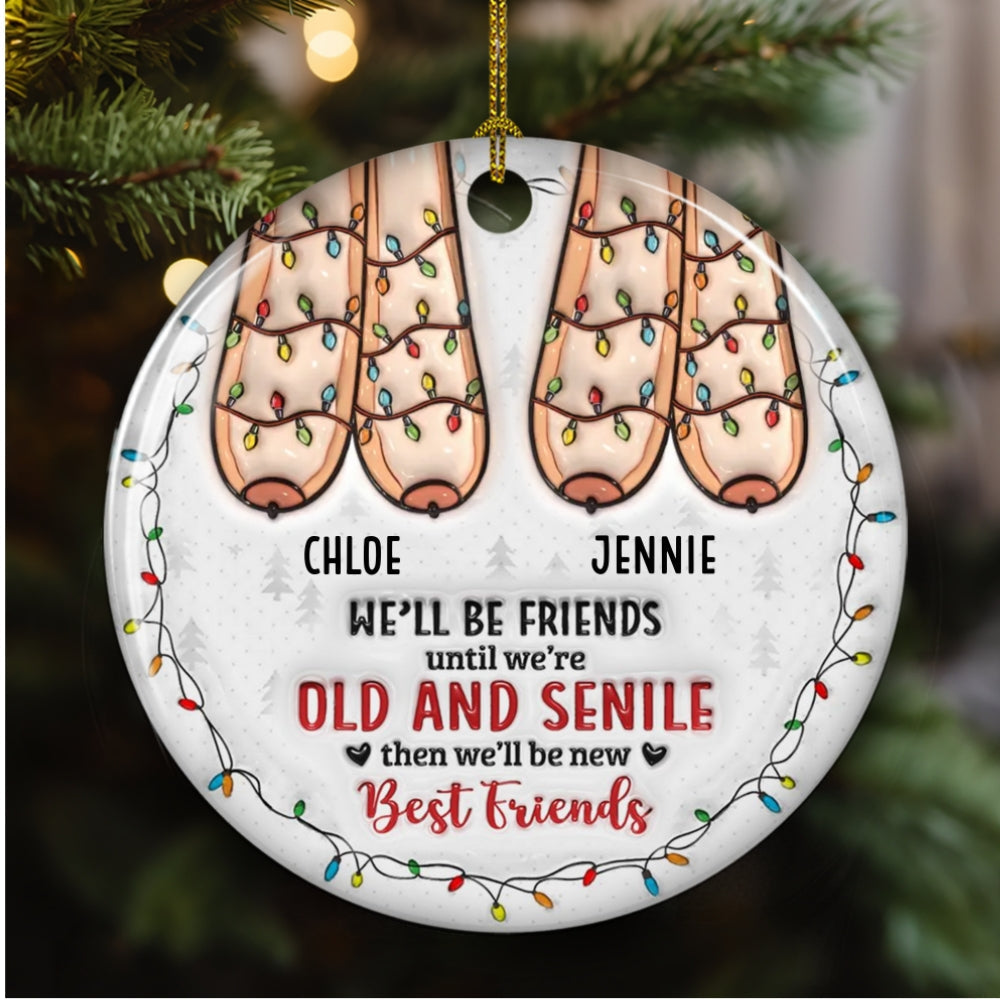 I Want To Share Every Moment With You - Personalized Custom 3D Inflated Effect Ceramic Ornament